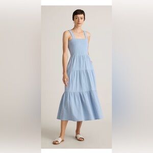Quince Light Blue Maxi Dress